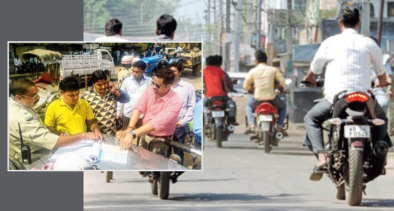 হেলমেট ছাড়া মোটরসাইকেল চালিয়ে জরিমানা দিলেন এমপি